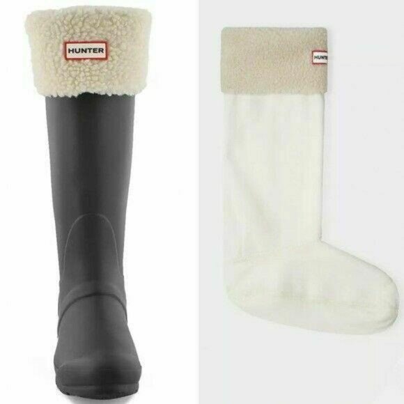 HUNTER Original Sheepy Fleece Cuff Rain Boot Socks - Picture 1 of 5